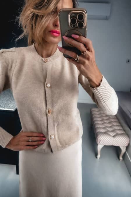 Sweterek - Sweet melodi beżowy