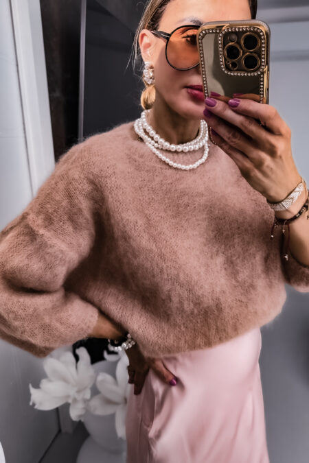 sweterek - Moher kid rudy