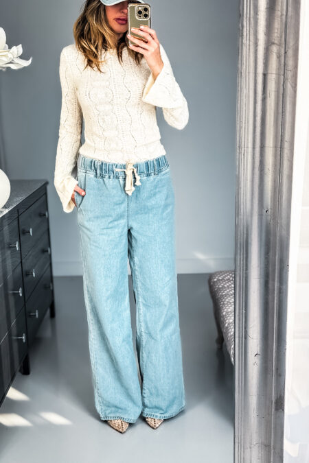 Jeansy - Szerokie gumka  ilość  limitowana