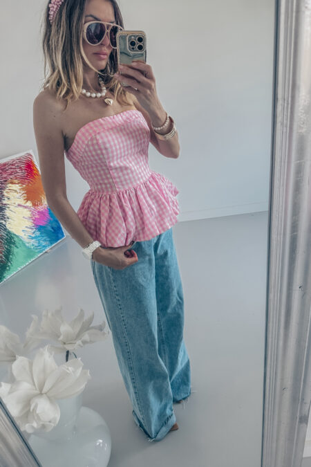 Bluzka - gorsetowa Krateczka Pink