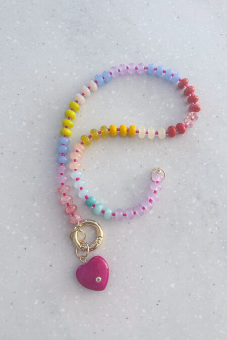 Naszyjnik - kolor fuksja