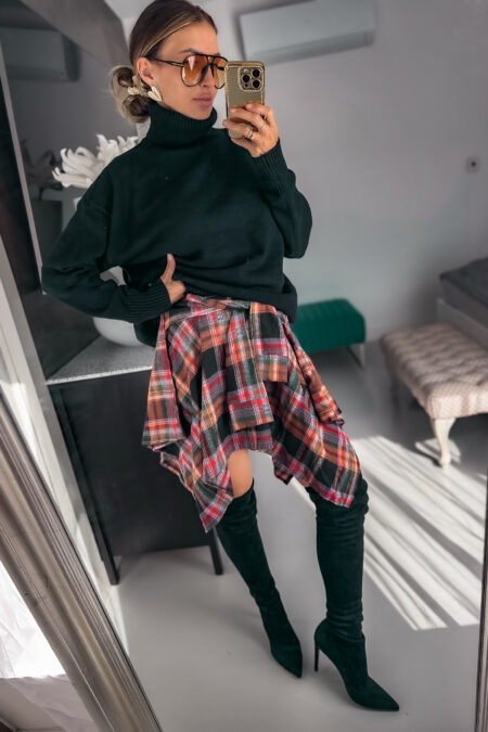 Spódnica -  kratka Koszulowa