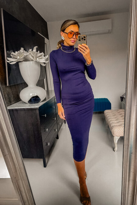 Sukienka - super soft  granatowa