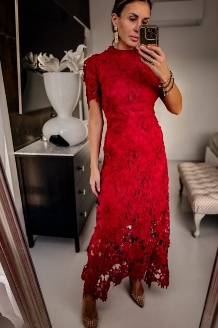 Sukienka - Malina Koronka