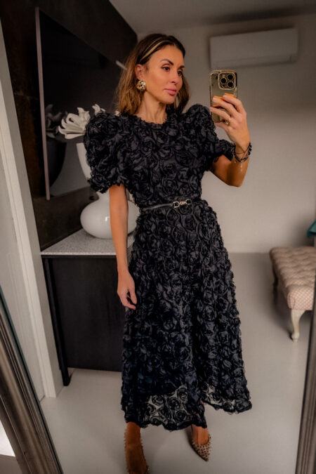 Sukienka -  róża długa