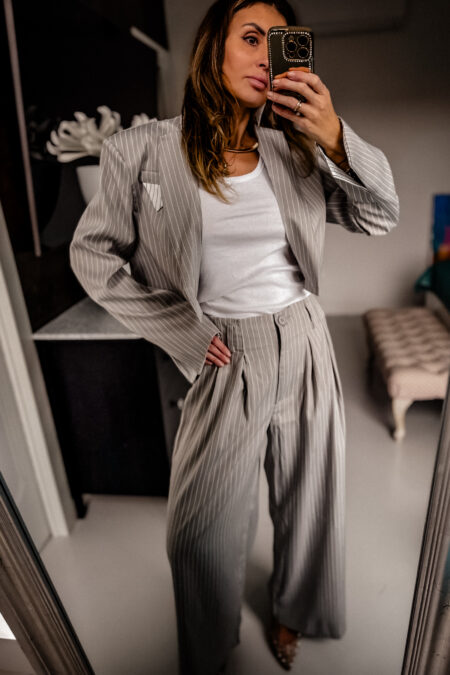 Komplet - Szary paski wysyłka 24h