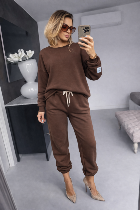 Komplet - Dresy  brązowe szersze