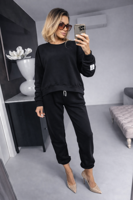 Komplet - Dresy  szersze czarne