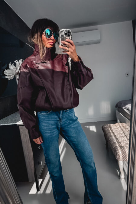 Płaszcz  - kurtka skóra Pu