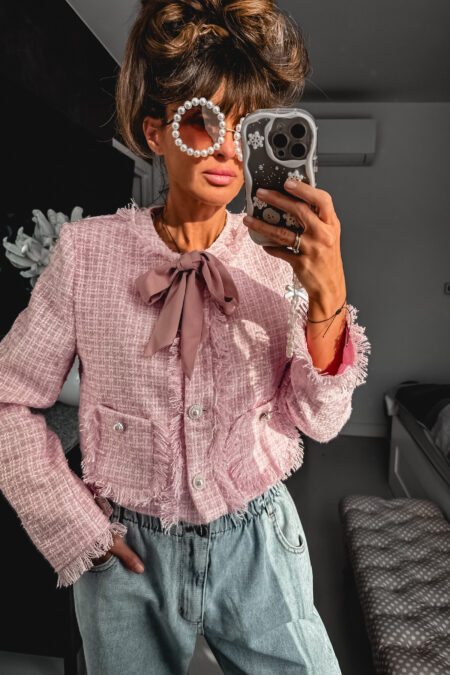 Marynarka  - Chanelka różowa